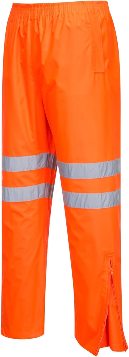 Hi-Vis Traffic Trousers, colorOrange talla Large, L