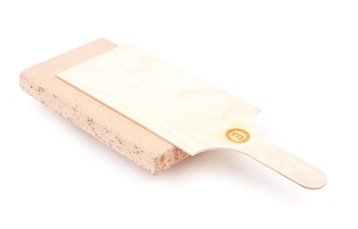 Beefer 10 10 0009 Pizzastein, Orange, 45 x 23 x 12 cm