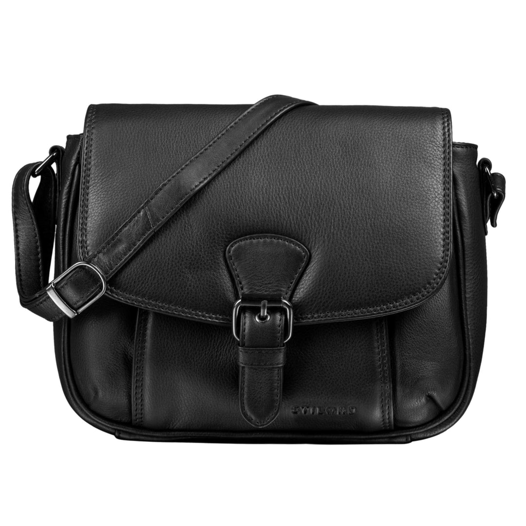 STILORD 'Violeta' Leder Umhängetasche Damen Vintage Handtasche klein Schultertasche Abendtasche Part