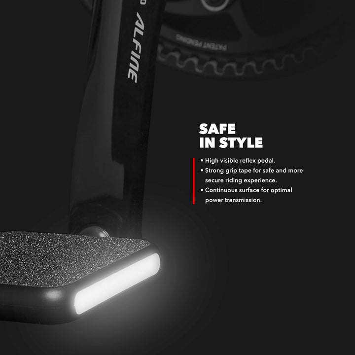 MOTOBICYCLES Plattform Pedale Urban Reflex, City Pedale Mit Verstellbaren Pedal-Breiten, Mit Bunten