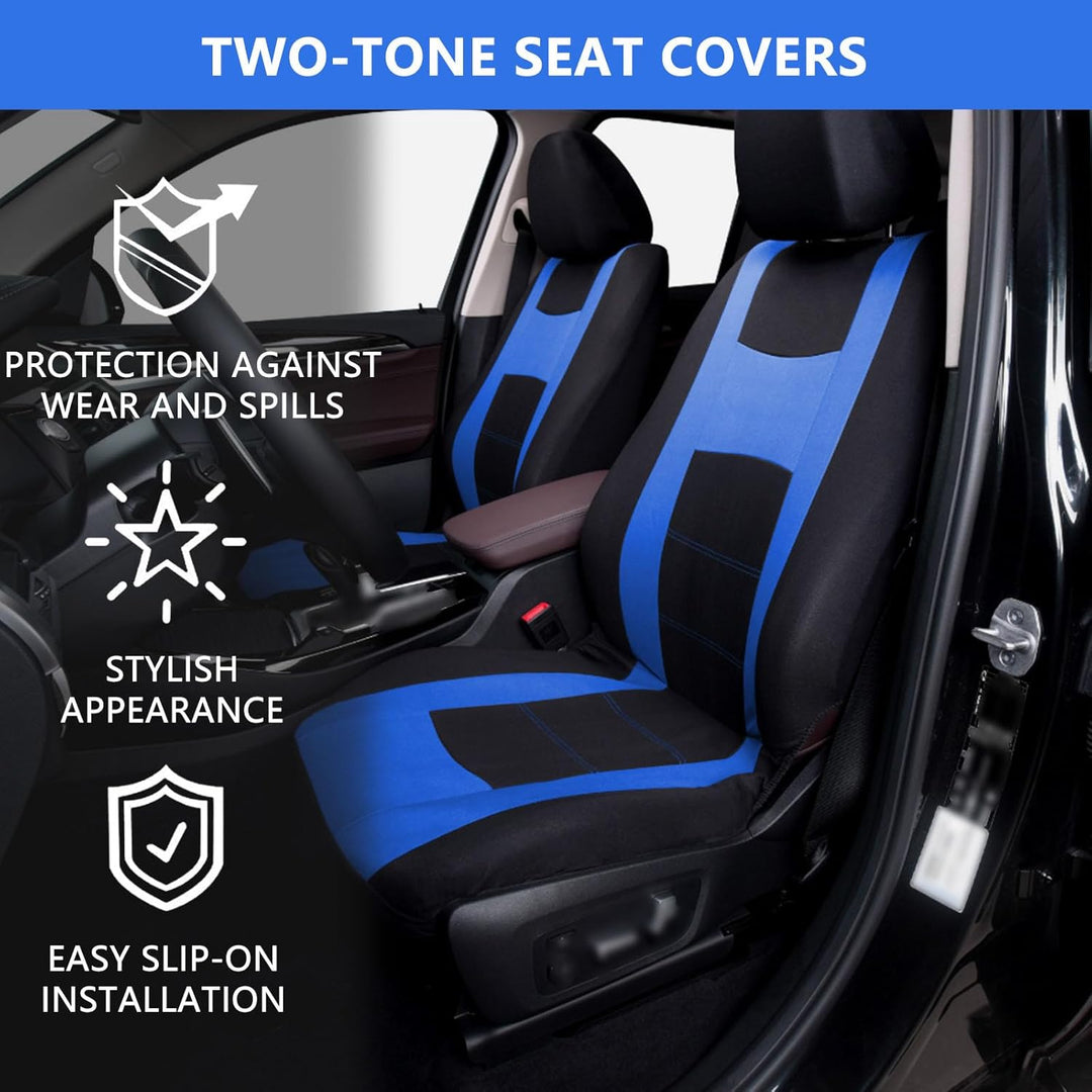 9 Stück Universal Autositzbezüge, Sitzbezüge Auto Für 5 Sitzer, Autositzauflage Set Seiten-Airbag-ko