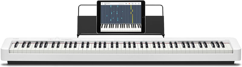 Casio CDP-S110WE Digitalpiano mit 88 gewichteten Pianotasten, weiss Weiss Single, Weiss Single
