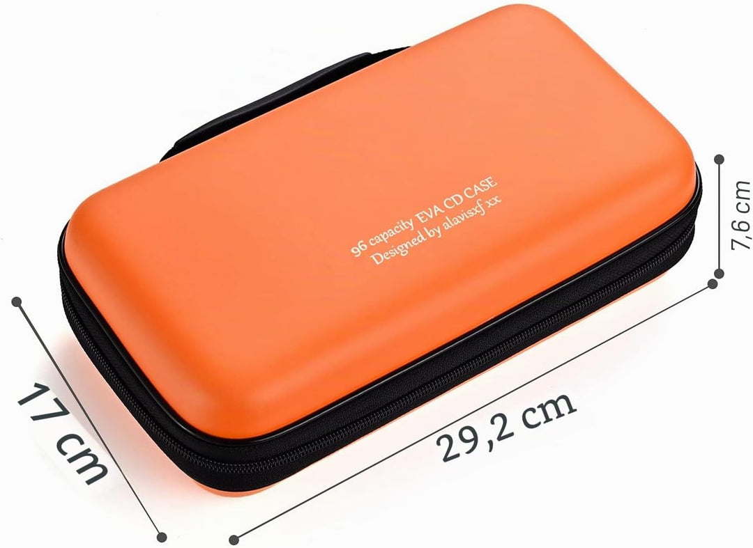 DVD Tasche,48 Kapazität Eva Material CD-Hülle Halter Lagerung Veranstalter Medien Halten Hartplastik