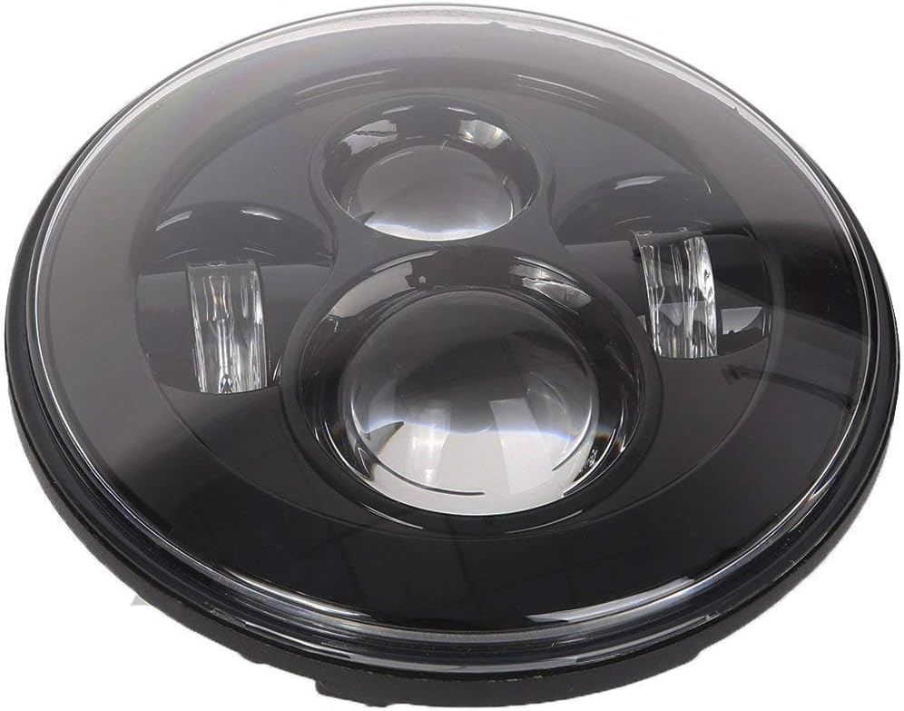 SXMA 7 '' Black Daymaker LED-Scheinwerfer-Versammlung Runde Lo/Hi Beam LED Scheinwerfer Scheinwerfer
