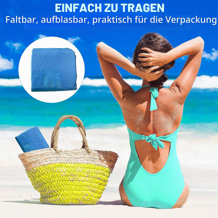 HomeKaren Übergrosse Pool-Floats Lounge 2er-Pack 185,42 cm x 83,82 cm, aufblasbares Tanning-Pool-Flo
