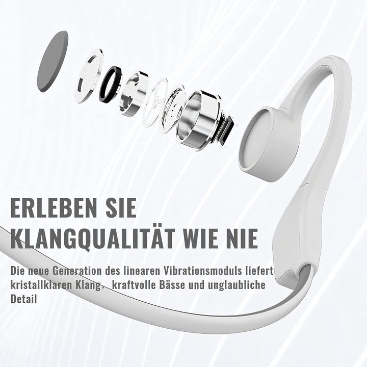 BADENBURG S1 Knochenschall Kopfhörer, IP56 Wasserdicht,Bluetooth 5.3,Kabellos,Open Ear Sport Kopfhör