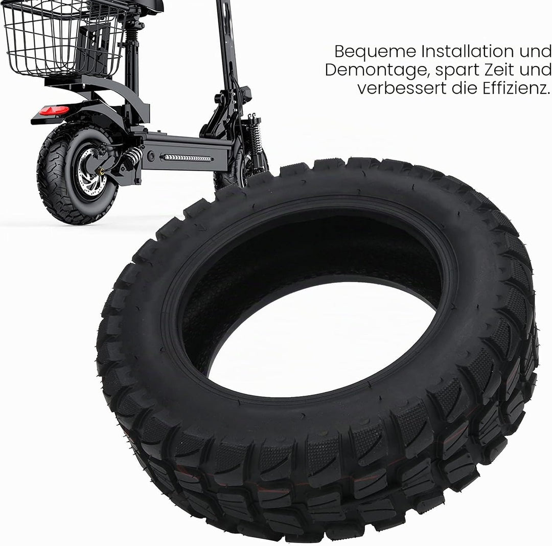 E Scooter Ersatzräder, 10 Zoll Elektrorollerreifen 90/65-6,5 Vakuumrad Ersatzreifen Solid Reifen, Ge
