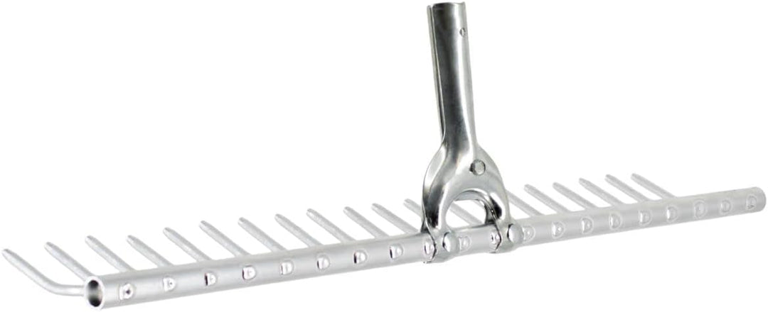 Rekord Rasenrechen (Aluminium) 20 Zinken- Breite: 61,5 cm - ohne Stiel, Laubrechen, Bügelrechen, Rec