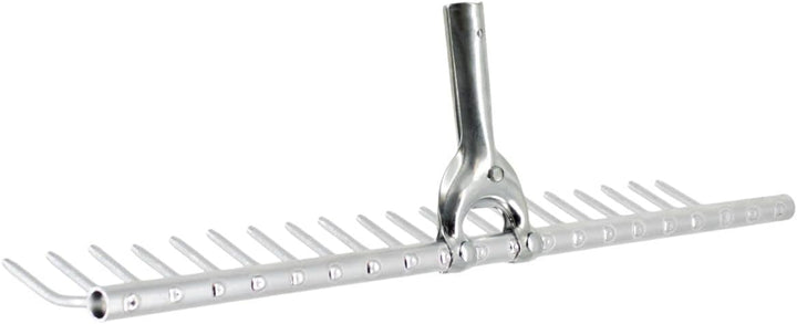 Rekord Rasenrechen (Aluminium) 20 Zinken- Breite: 61,5 cm - ohne Stiel, Laubrechen, Bügelrechen, Rec