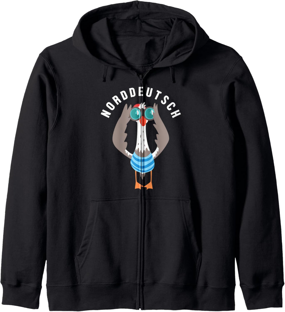Norddeutsch Möwe Vogel Matrose Nordsee Ostsee Norden Kapuzenjacke