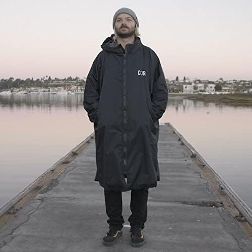 COR Surf Schwimm-Parka, schwere, warme Surfjacke für Herren, Damen, grosse Kinder, wasserabweisendes