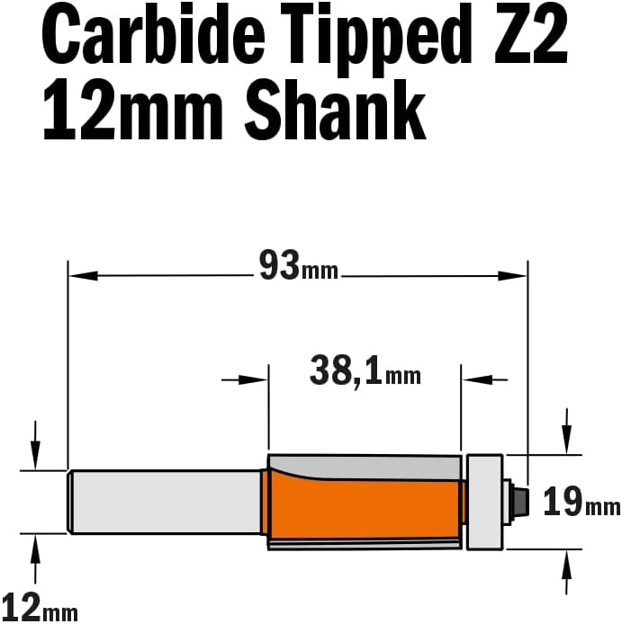 CMT Orange Tools 906.692.11 – Erdbeere für Zusammenfassung HM S 12 D 19 x 38.1