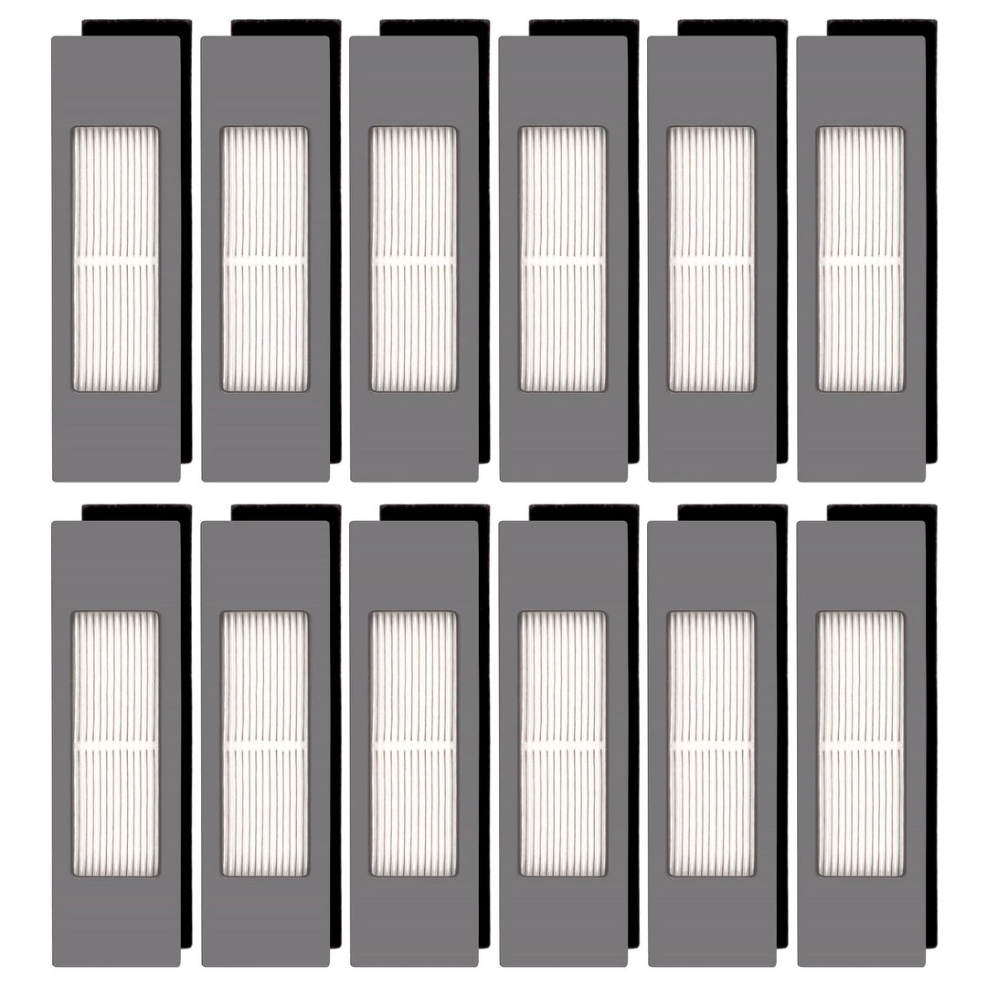 (12 Stück) N10 HEPA Filter Zubehör Set für Saugroboter ECOVACS DEEBOT OZMO N10, N10 Plus, 920, 950,