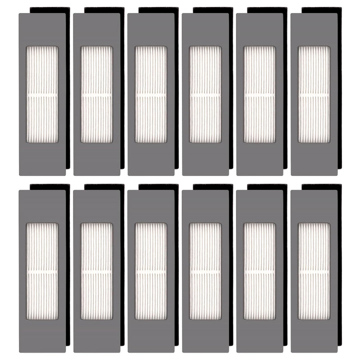 (12 Stück) N10 HEPA Filter Zubehör Set für Saugroboter ECOVACS DEEBOT OZMO N10, N10 Plus, 920, 950,