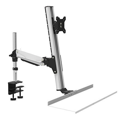 HFTEK® FY11WS Workfit Workstation Monitor Halterung Halter Tischhalterung Stand bis zu 27 Zoll mit V