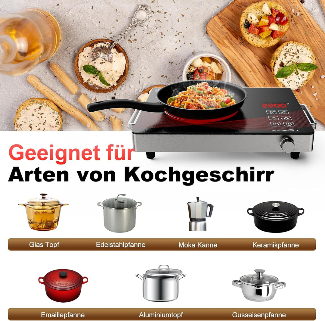 230 V Einzelne Einbauplatte für die Theke