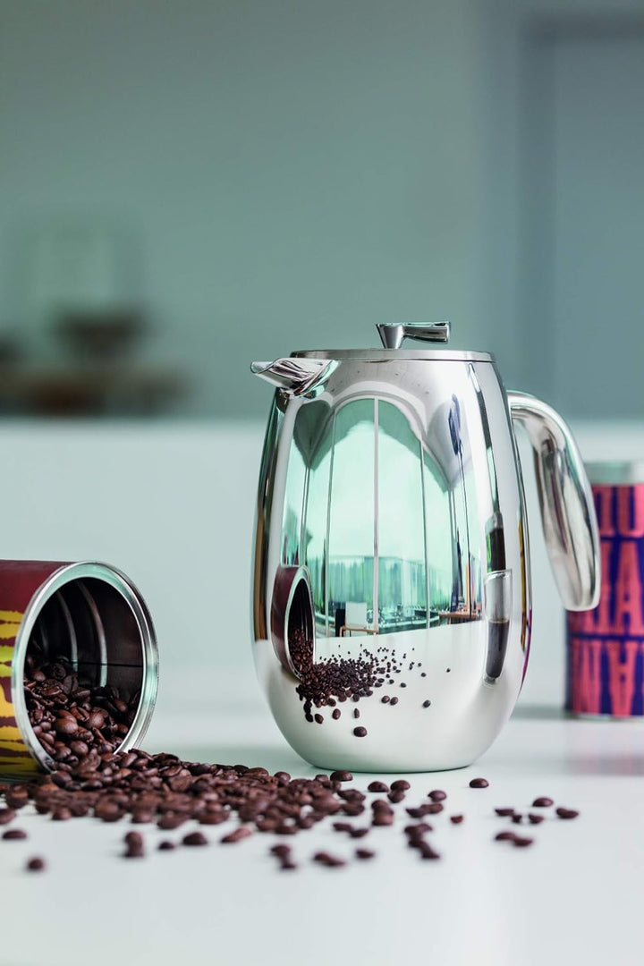 Bodum columbia Kaffeebereiter (Doppelwandig, Edelstahl, Spülmaschinengeeignet, 1,5 liters) glänzend