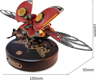 ROKR Käfer Storm Beetle 3D Metall Puzzle Modellbausatz Erwachsen-Steampunk Insekt Figur Sammelbares