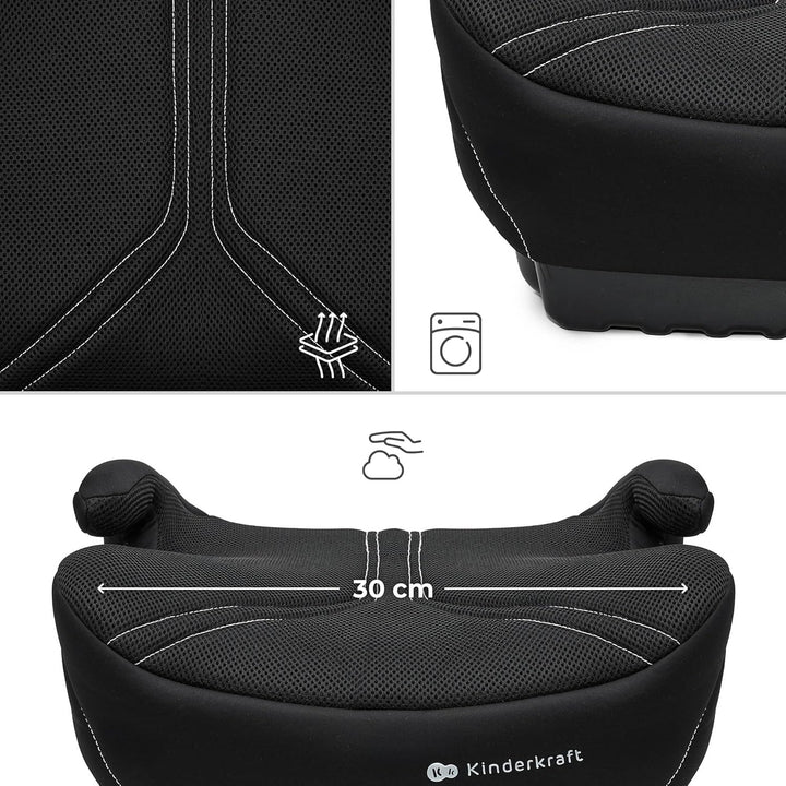 Kinderkraft I-BOOST 2 PRO, Sitz für Kinder von 125-150cm und im Alter von 6-12 Jahren, Isofix-Montag