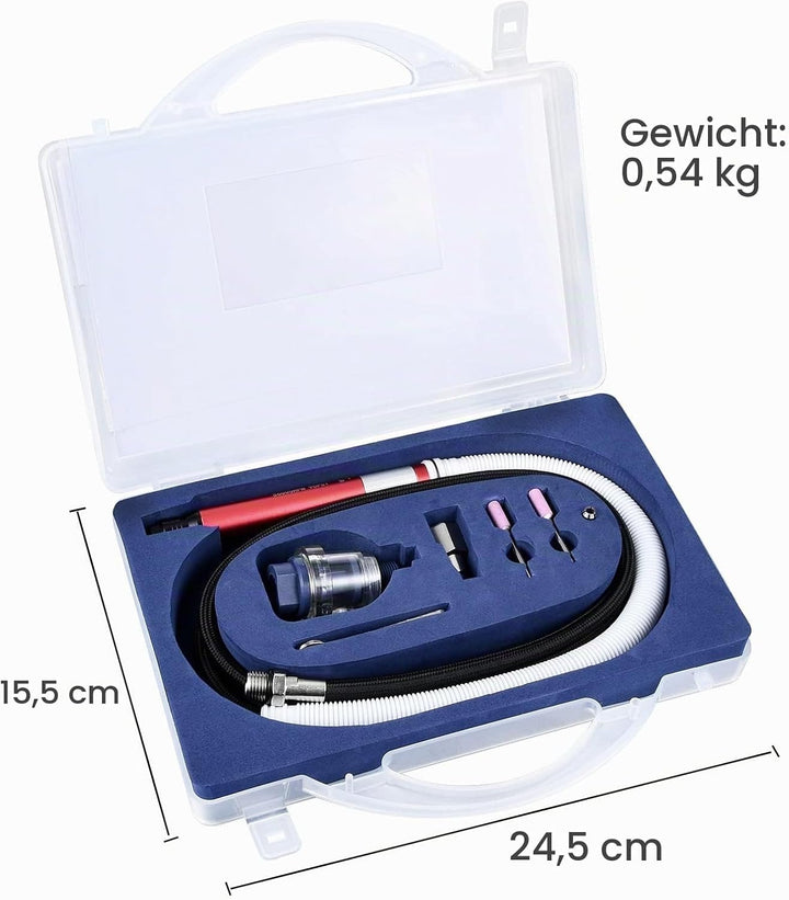 Mini Stabschleifer Bleistiftschleifer Druckluft mit 3.175mm (1/8 "), Multifunktionsluftschleifer Set
