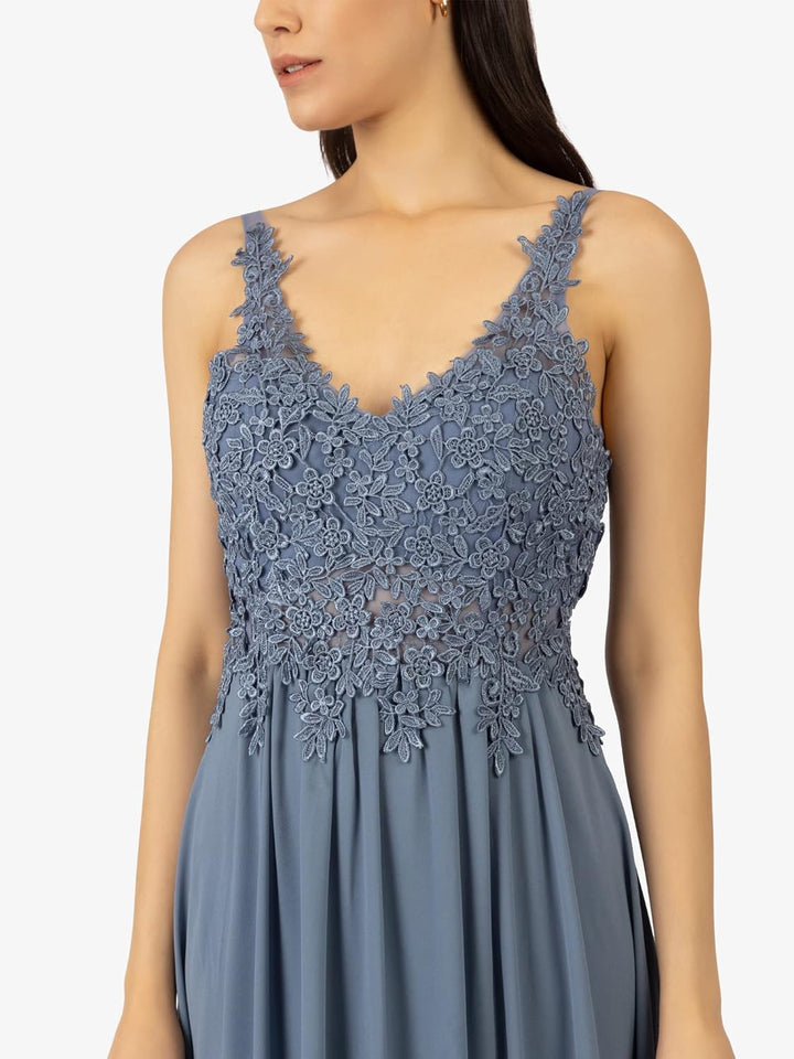 APART Fashion Damen Kleid Dress 42 Blau, 42 Blau