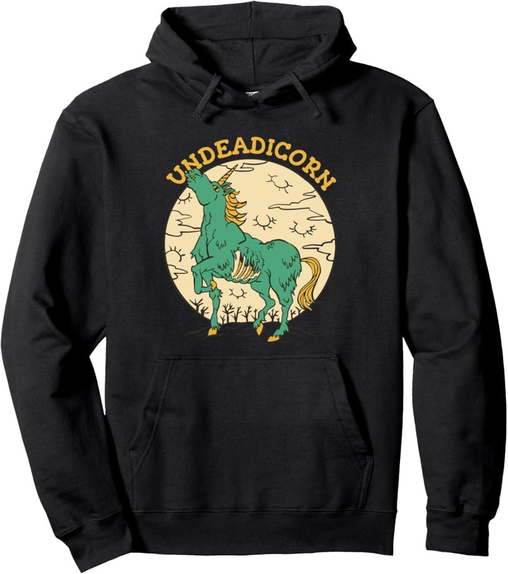 Undeadicorn Einhorn Zombie Werwolf Halloween Pullover Hoodie