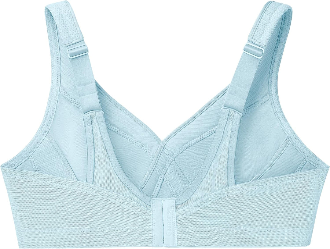 Glamorise Damen Vollschalen BH Full Figure MagicLift Seamless Wirefree Sports Bra #1006 Eiswasser 75