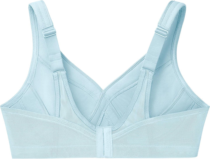 Glamorise Damen Vollschalen BH Full Figure MagicLift Seamless Wirefree Sports Bra #1006 Eiswasser 75
