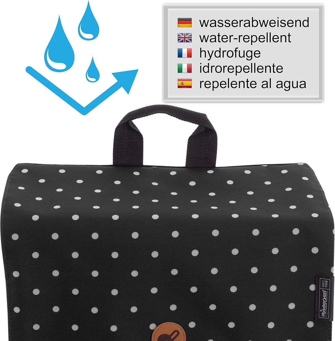 ANDERSEN Einkaufstrolley - Royal Shopper Malit schwarz 49 L Einkaufswagen,langlebig,Thermo, Aluminiu