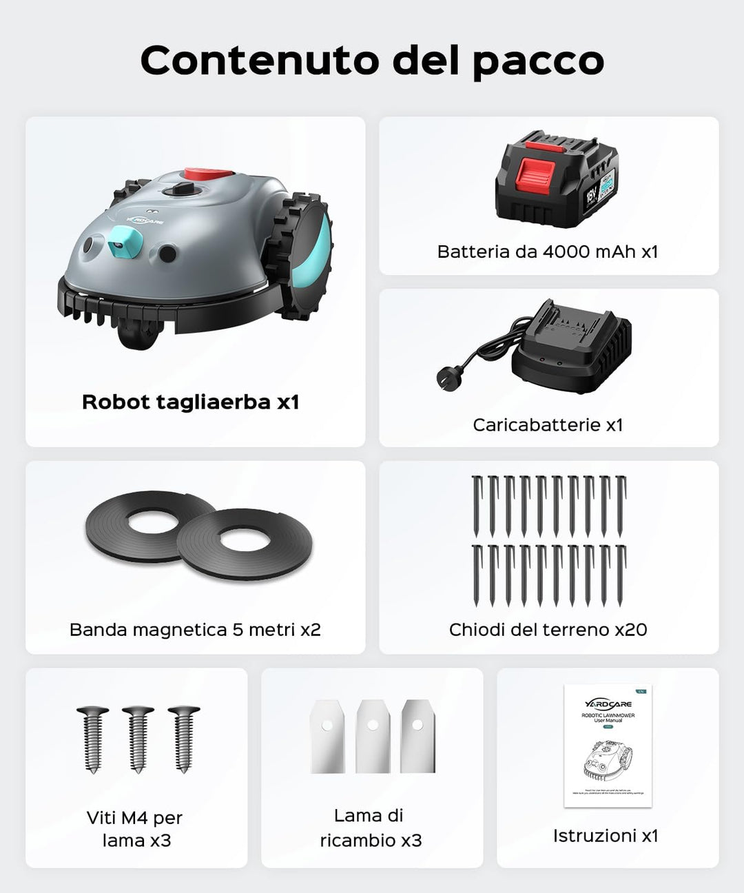 V100 Mähroboter ohne Begrenzungskabel, mit Vision Navigation, Spiralschnitt, 150 Hinderniserkennung,
