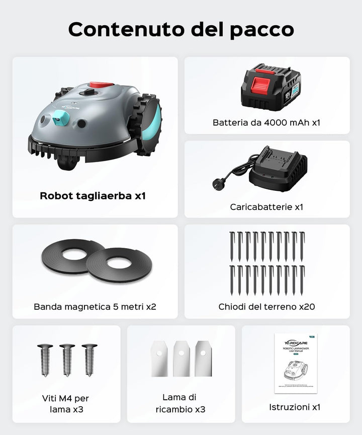 V100 Mähroboter ohne Begrenzungskabel, mit Vision Navigation, Spiralschnitt, 150 Hinderniserkennung,