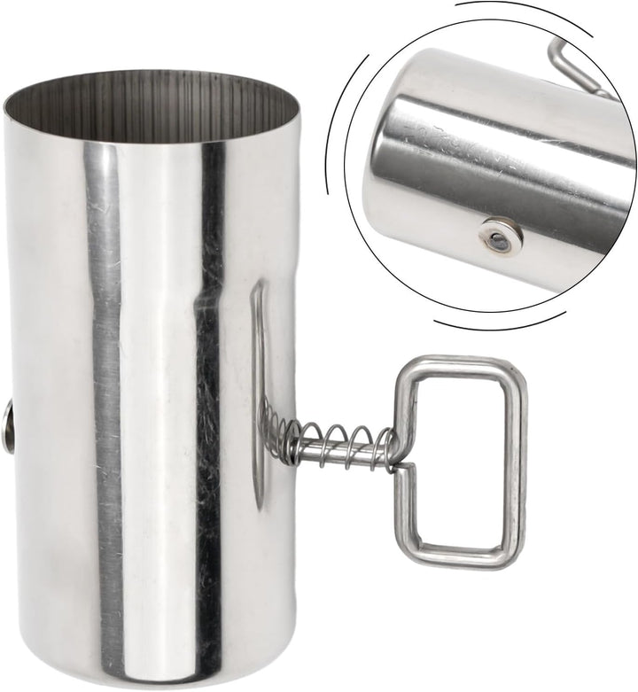 Ofenrohr für den Aussenbereich, 60 mm Edelstahl-Kaminrohr mit verstellbarem Dämpfer, Outdoor-Ofen, K