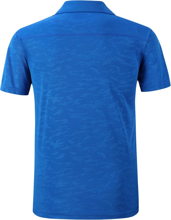 geeksport Herren Poloshirt Kurzarm Tennis Regular Fit Shirt Sport Schnelltrocknend Atmungsaktiv Polo