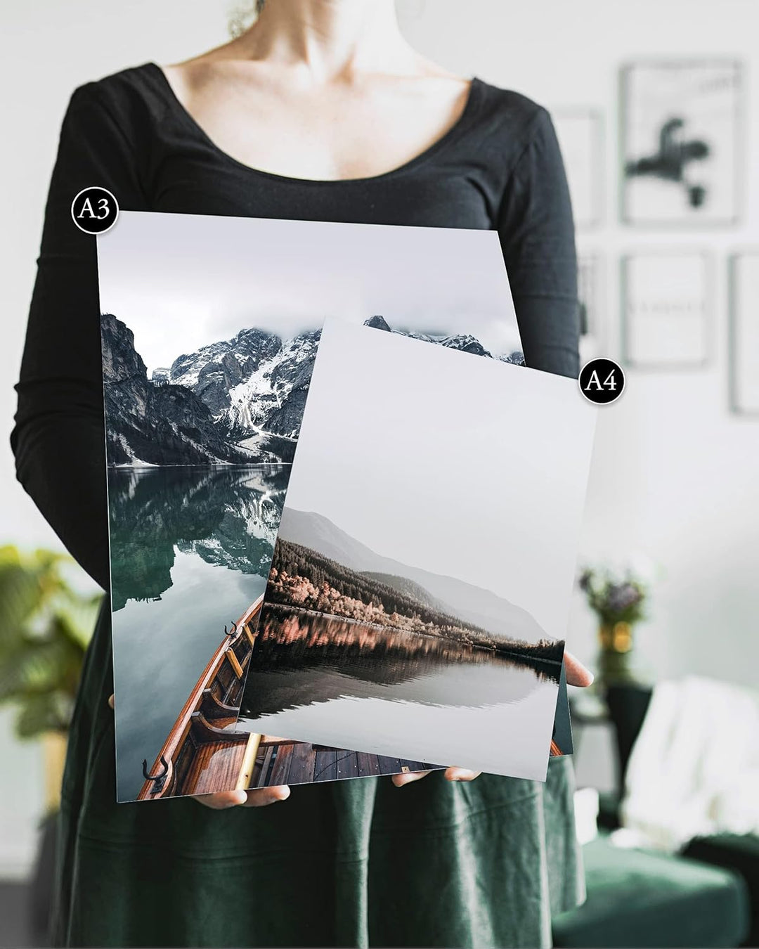 Heimlich® Premium Poster Set OHNE Bilderrahmen | 2 x DIN A3 &amp; 4 x DIN A4 - ca. 30x42 &amp; 21x30 | Stilv