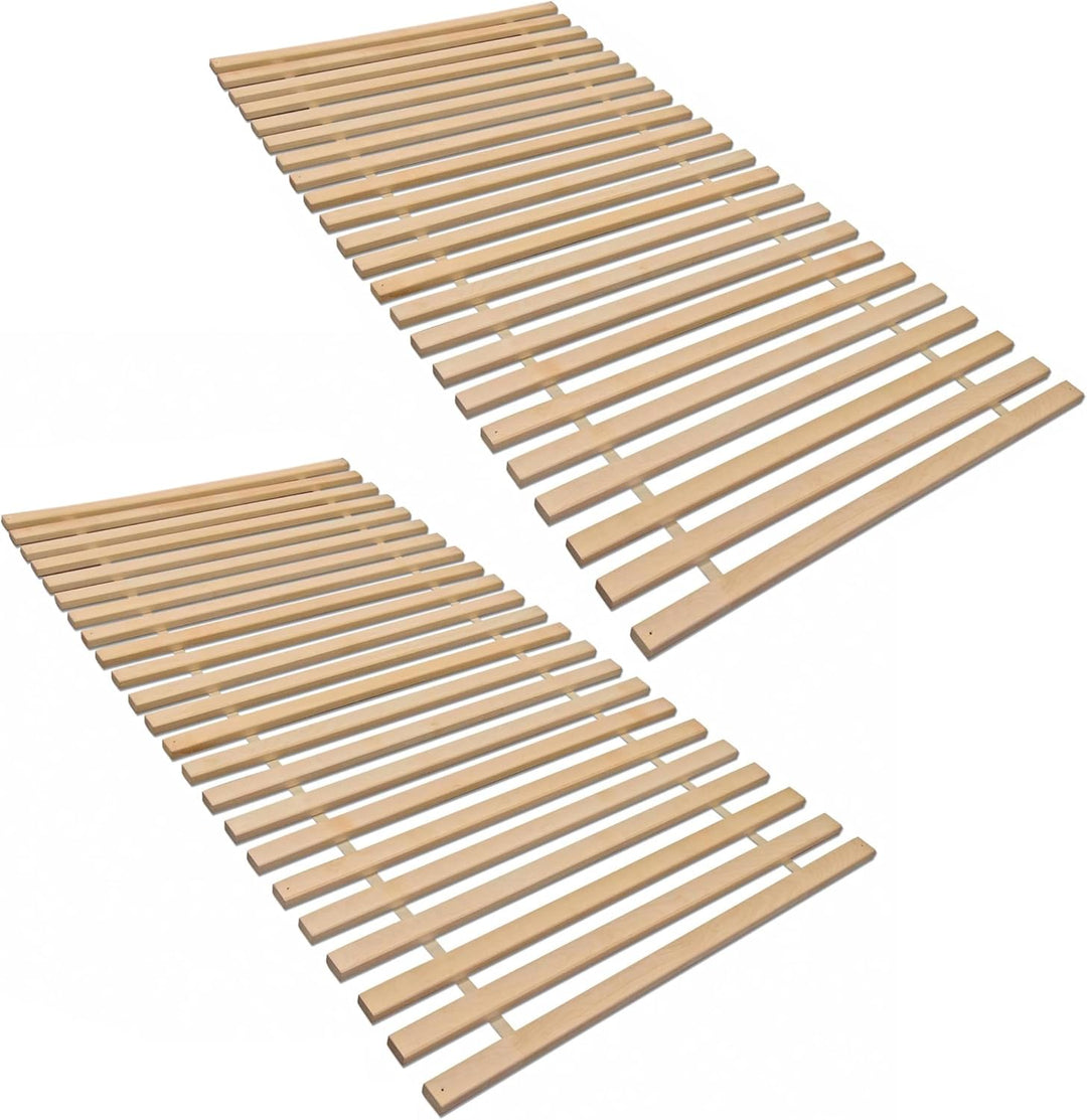 Madera Rollrost XXL mit 23 extra stabilen Leisten aus massiven Buchenholz, belastbar bis ca. 280 kg,