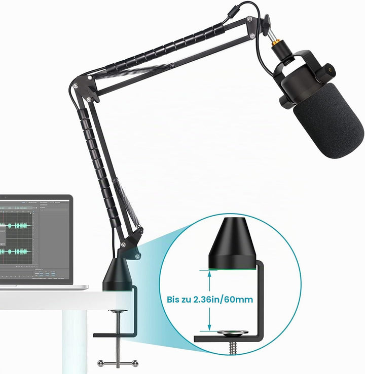 YOUSHARES Mikrofonarm für Rode PodMic &amp; PodMic USB - Profi Microphone Arm Ständer inklusive Schaumst