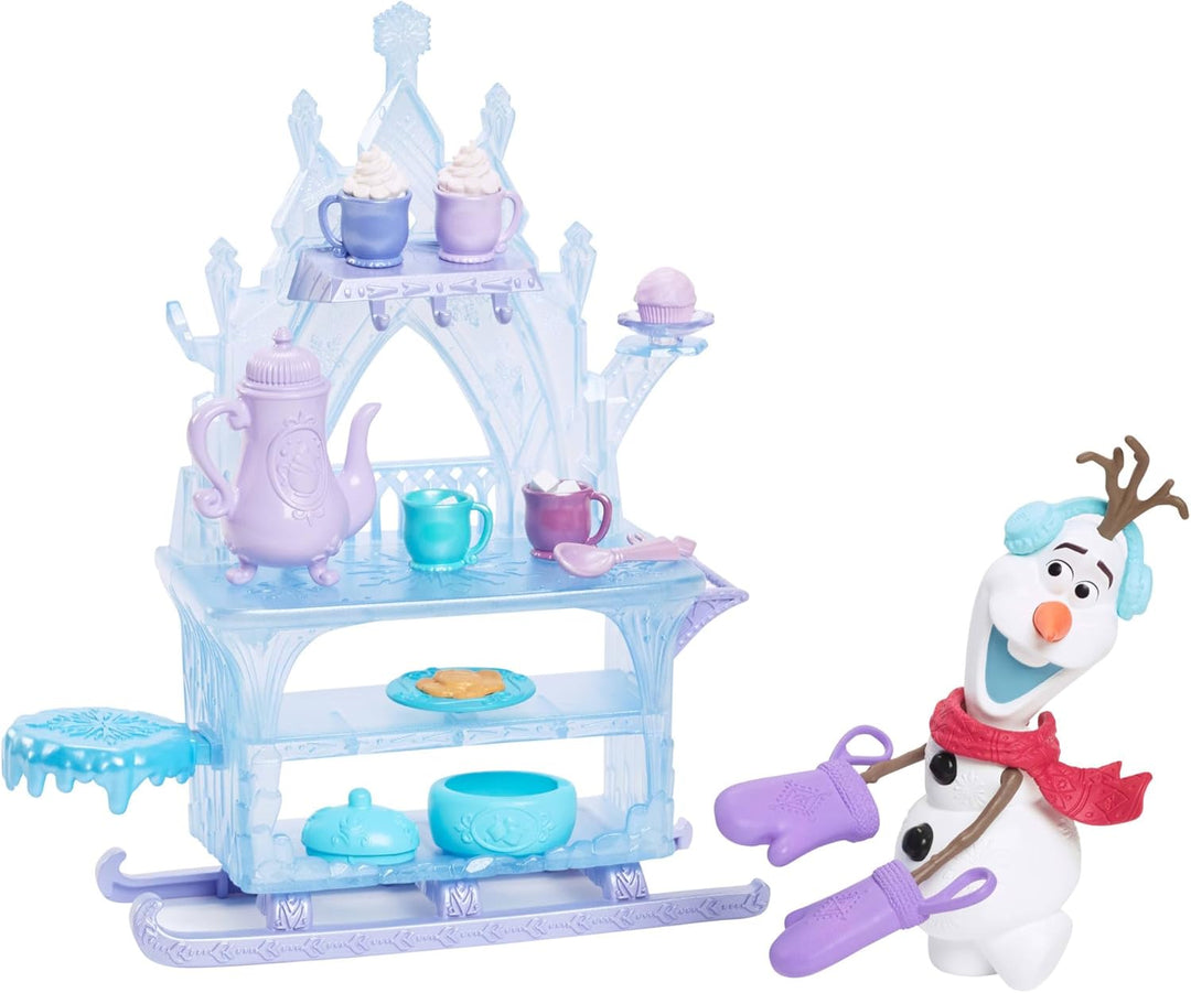 Mattel Disney Die Eiskönigin Olaf-Puppe mit Zubehör, Leckereien-Schlitten mit Olaf-Puppe, Verkaufswa
