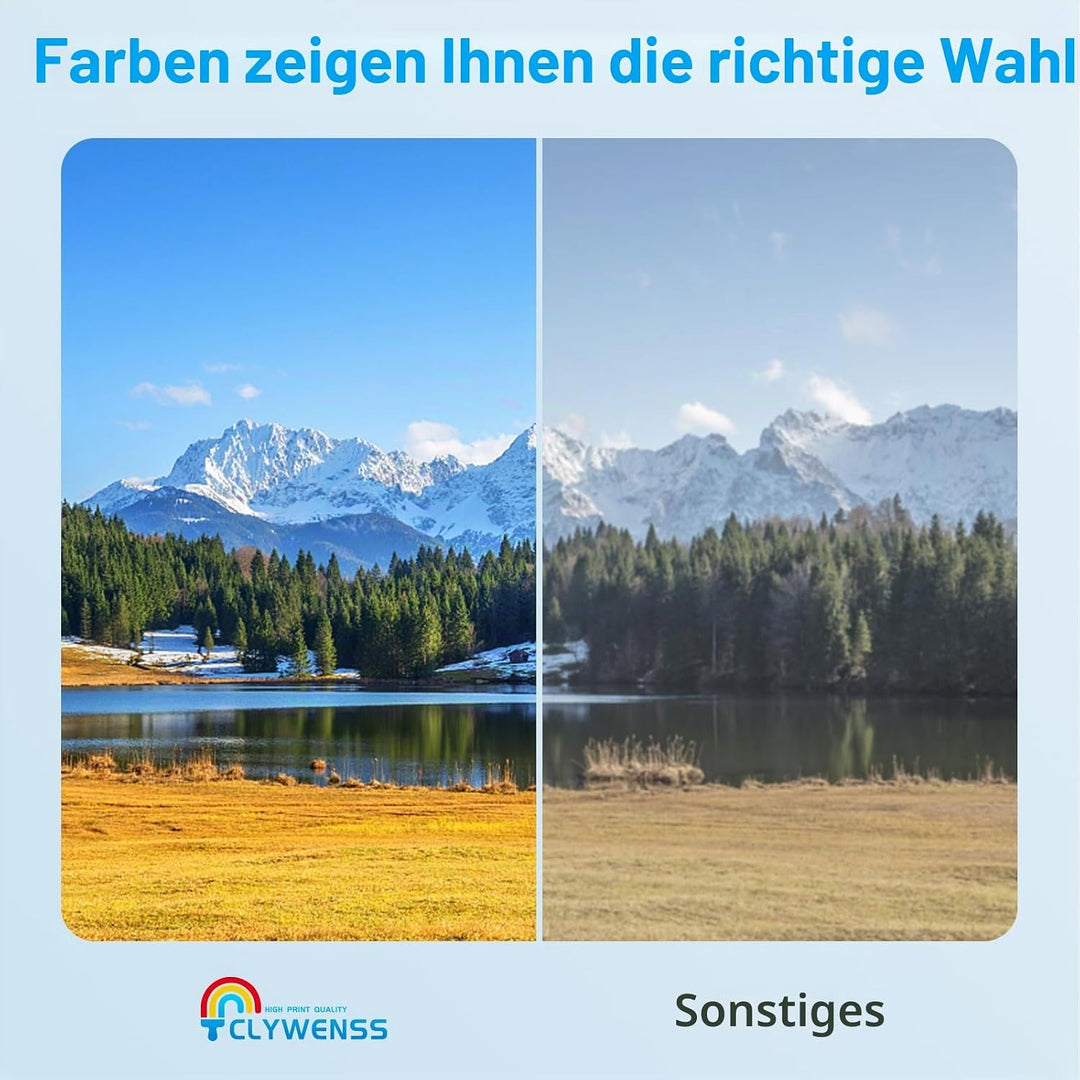 Clywenss 410A Schwarz Toner Kompatibel mit HP CF410A CF410X 410X Tonerkartuschen für Color Laserjet