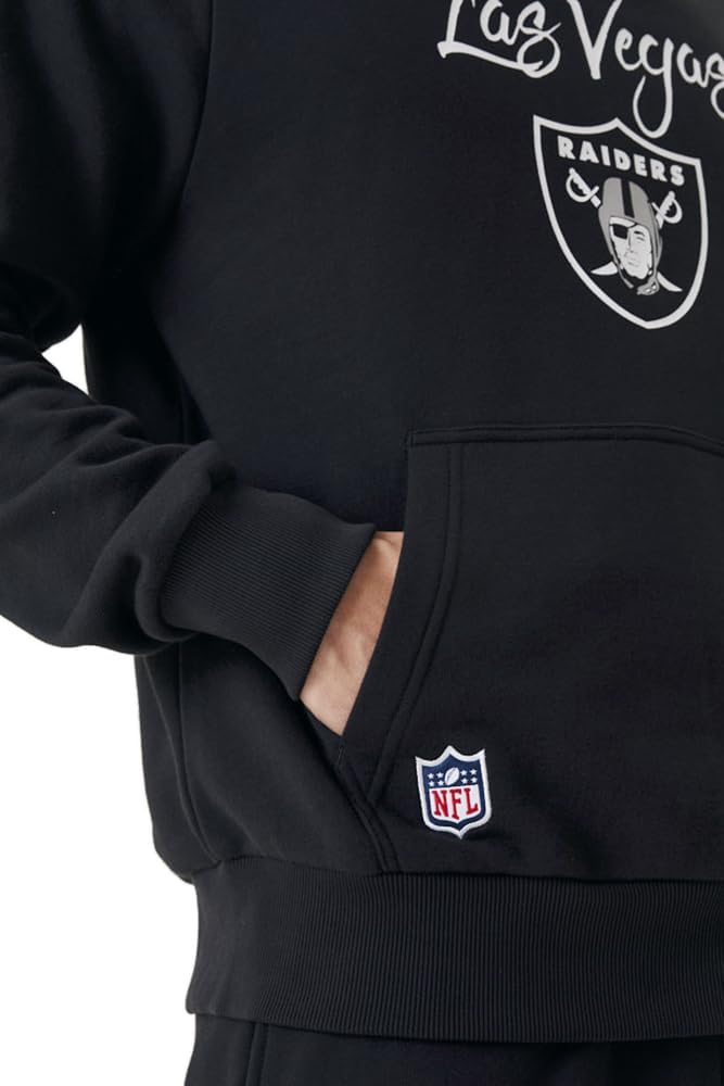 New Era NFL LAS Vegas Raiders Script Hoodie Pullover, S