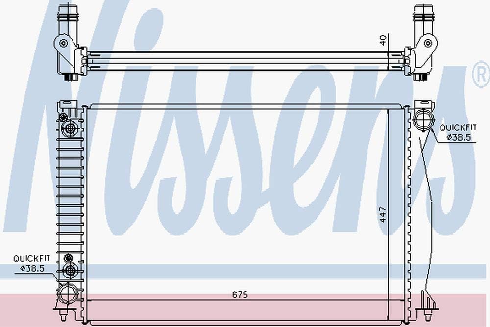 NISSENS 60328 Kühler, Motorkühlung