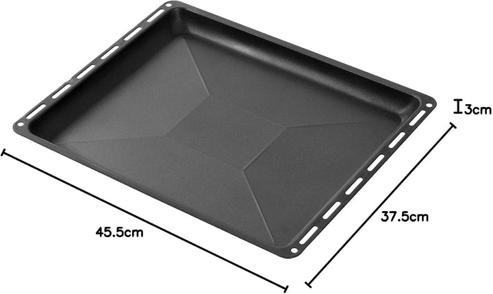 ICQN 455 x 375 x 30 mm Antihaft-Beschichtung Backblech, Passend für Bosch, Siemens, Neff, Constructa