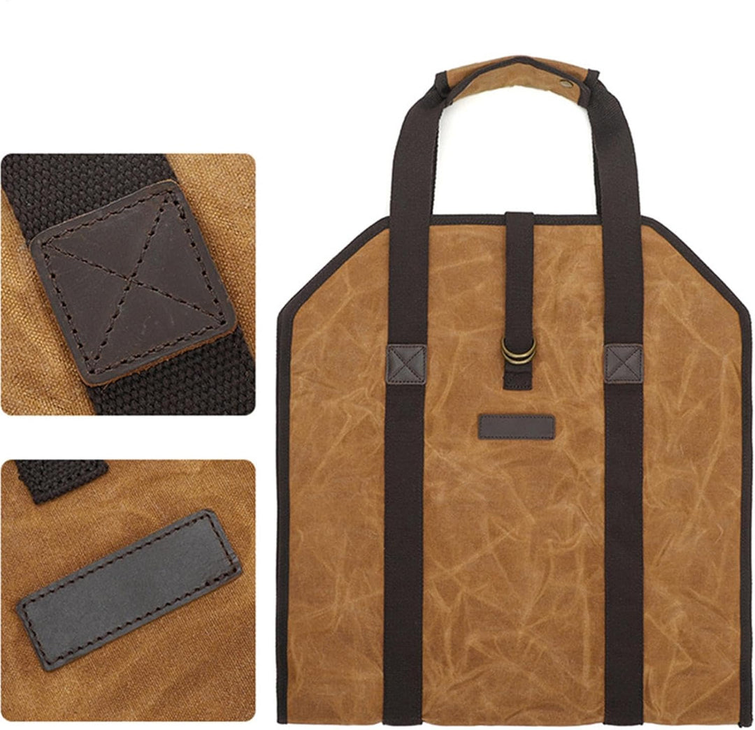 Kindling Basket, Log Carrier, Heavy Duty Firewood Log Carrier, Water Resistant Firewood Storage Bag,