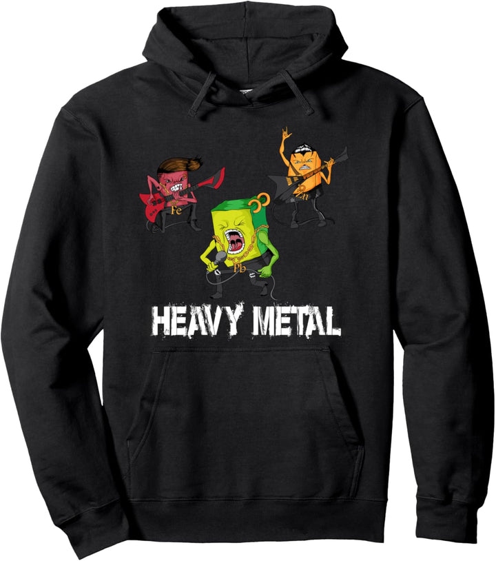 Schwermetall die rocken Heavy Metal in der Wissenschaft Nerd Pullover Hoodie