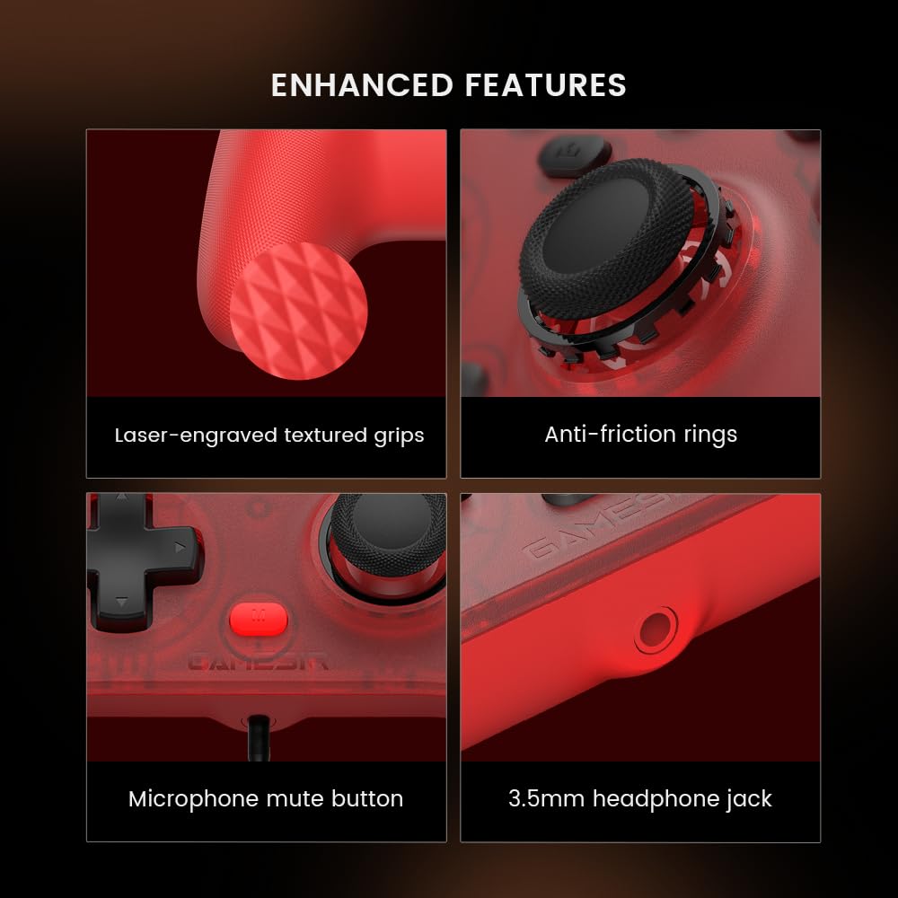 GameSir T7 Wired Xbox Controller with Hall Effect Joysticks and Triggers, Plug & Play Gamepad for Xb