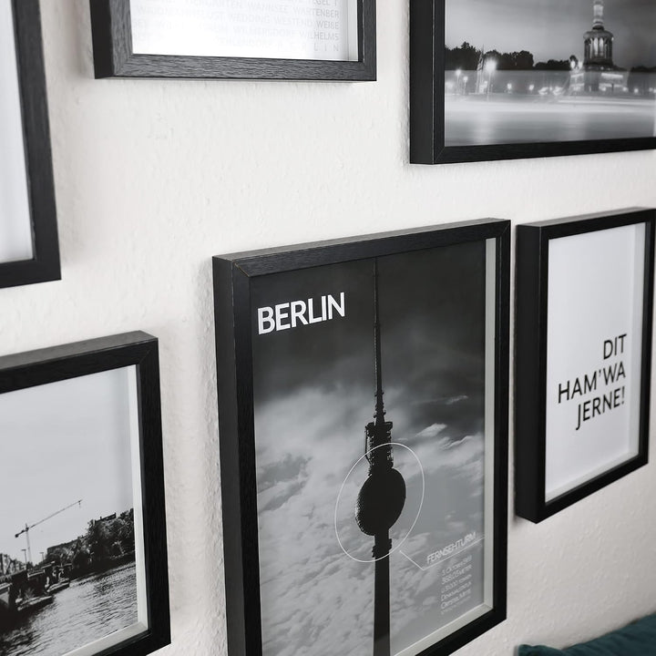 Berlin Poster - Wohnzimmer Bilder Set für Berliner - Geschenk Idee zum Einzug/Umzug - Hauptstadt - o