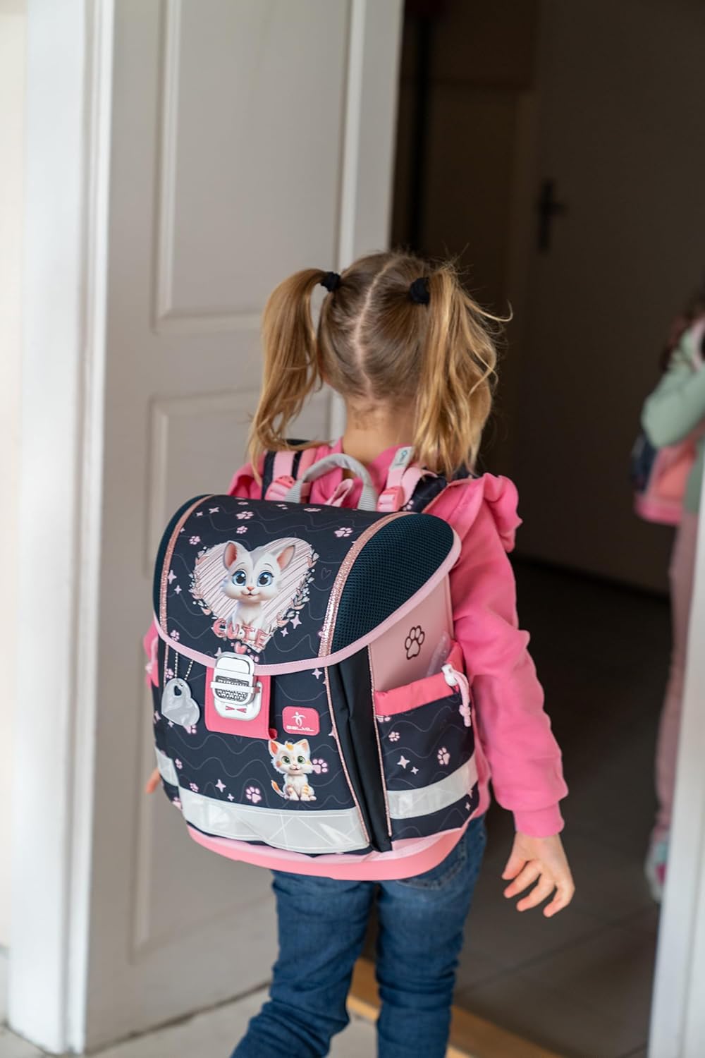 Belmil Classy Schulranzen Set 4 - teilig (403-13/AG/S) Cute Kitten 2