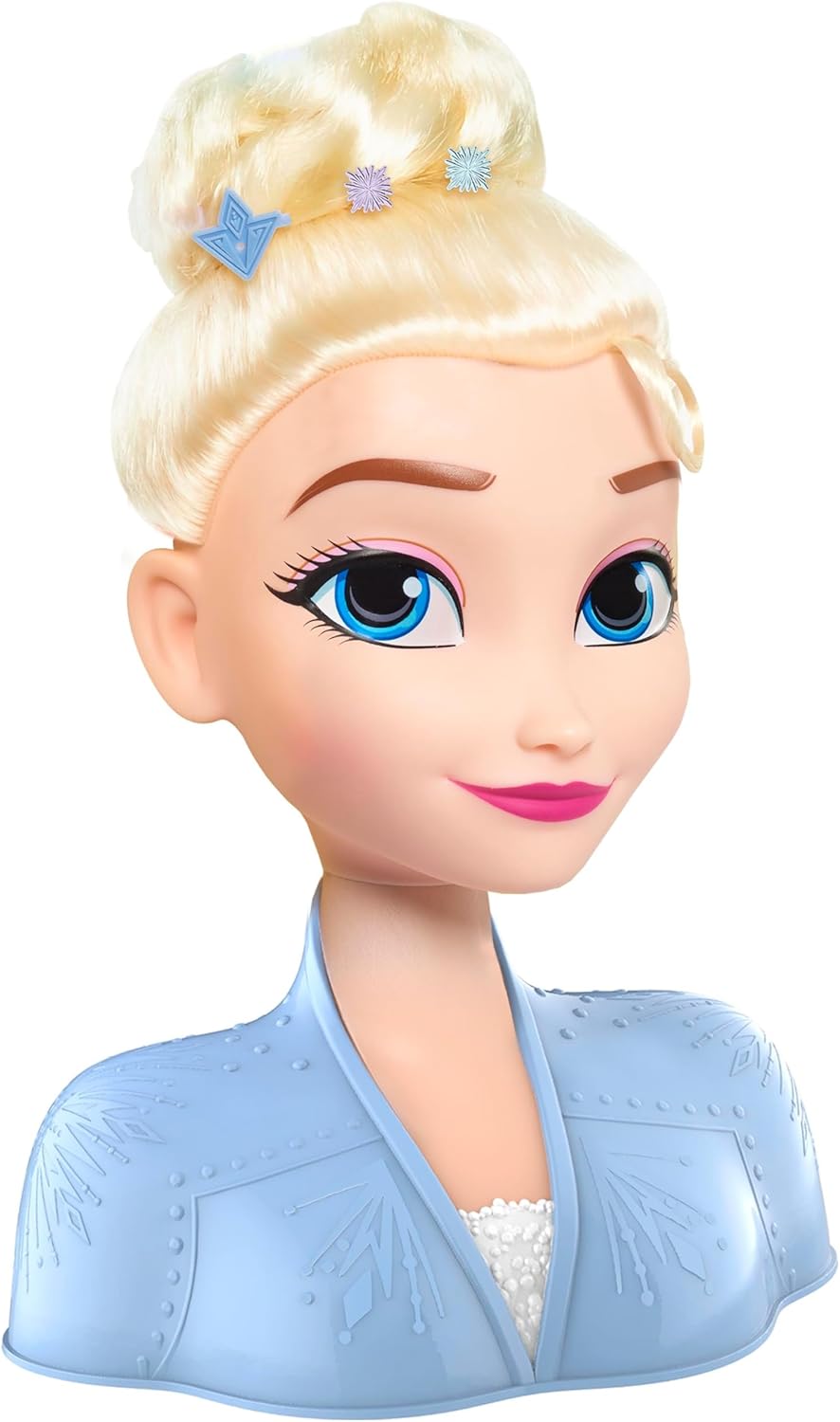 Just Play Disney Frozen 2 ELSA die Schneekönigin Frisierkopf Deluxe 20cm mit 14 Zubehörteilen für St