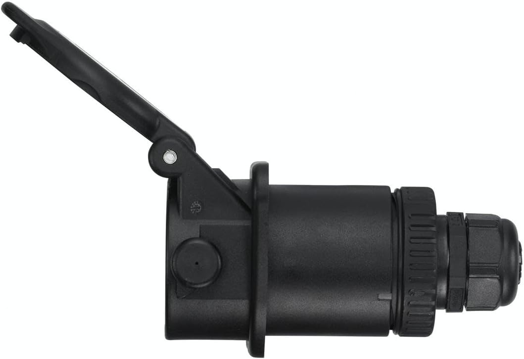 HELLA Steckdose - 24V - 7-polig - Stecker: Crimpkontakt - schwarz - DIN/ISO: 7638-1 - Menge: 1 - 8JB