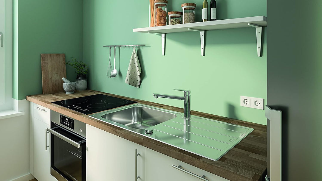GROHE Start Curve - Einhand- Spültischarmatur (Einlochmontage, langlebige Oberfläche, Schwenkbereich