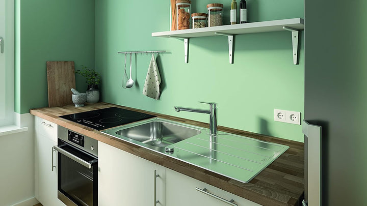 GROHE Start Curve - Einhand- Spültischarmatur (Einlochmontage, langlebige Oberfläche, Schwenkbereich